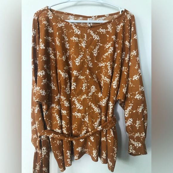 Anthropologie Mustard Wrap top. - Picture 2 of 7